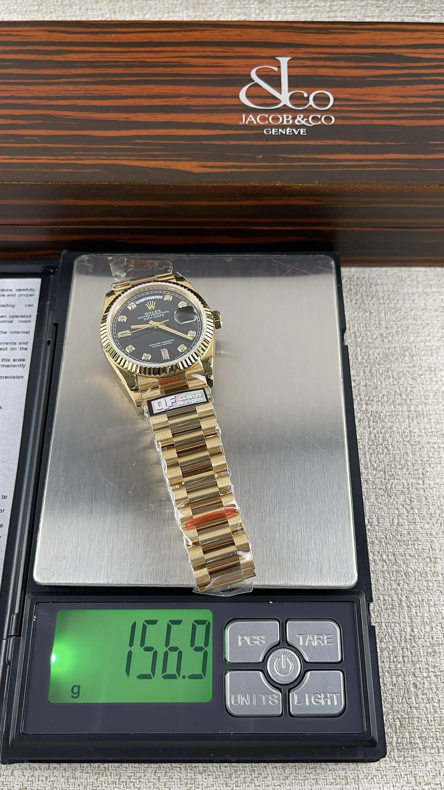 Rolex Datejust Black Dial — photographed off the sweep