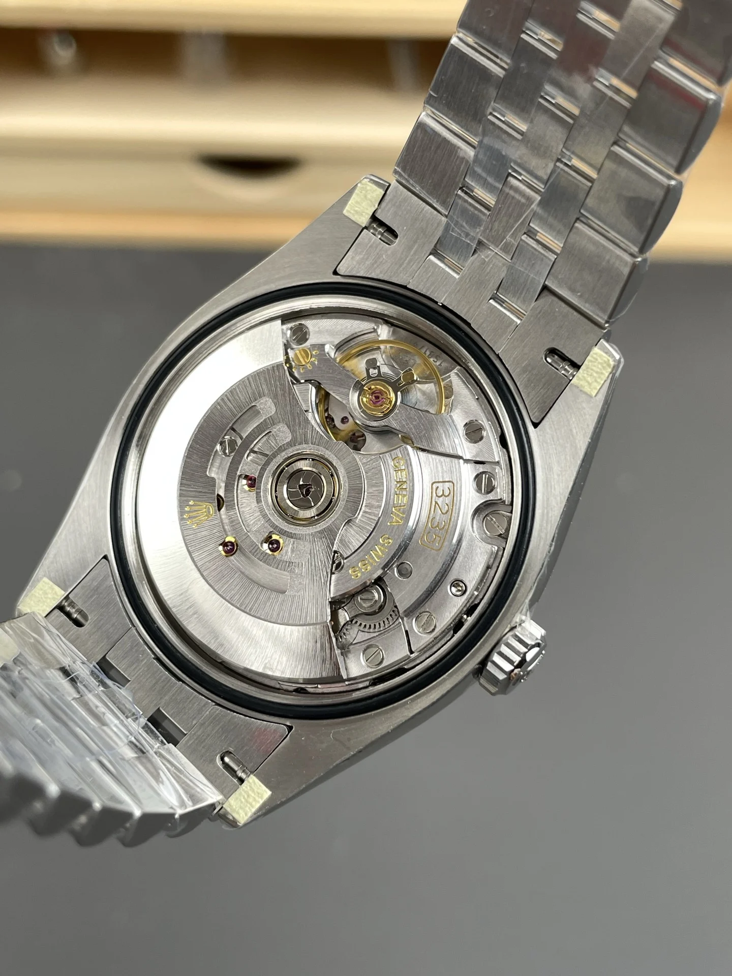 Rolex Datejust Black Dial 36mm — photographed off the sweep