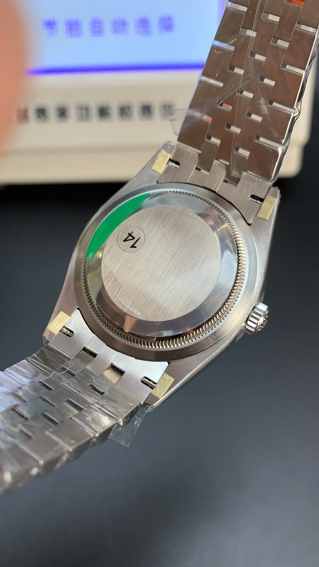 Rolex Datejust Black Dial 36mm — photographed off the sweep