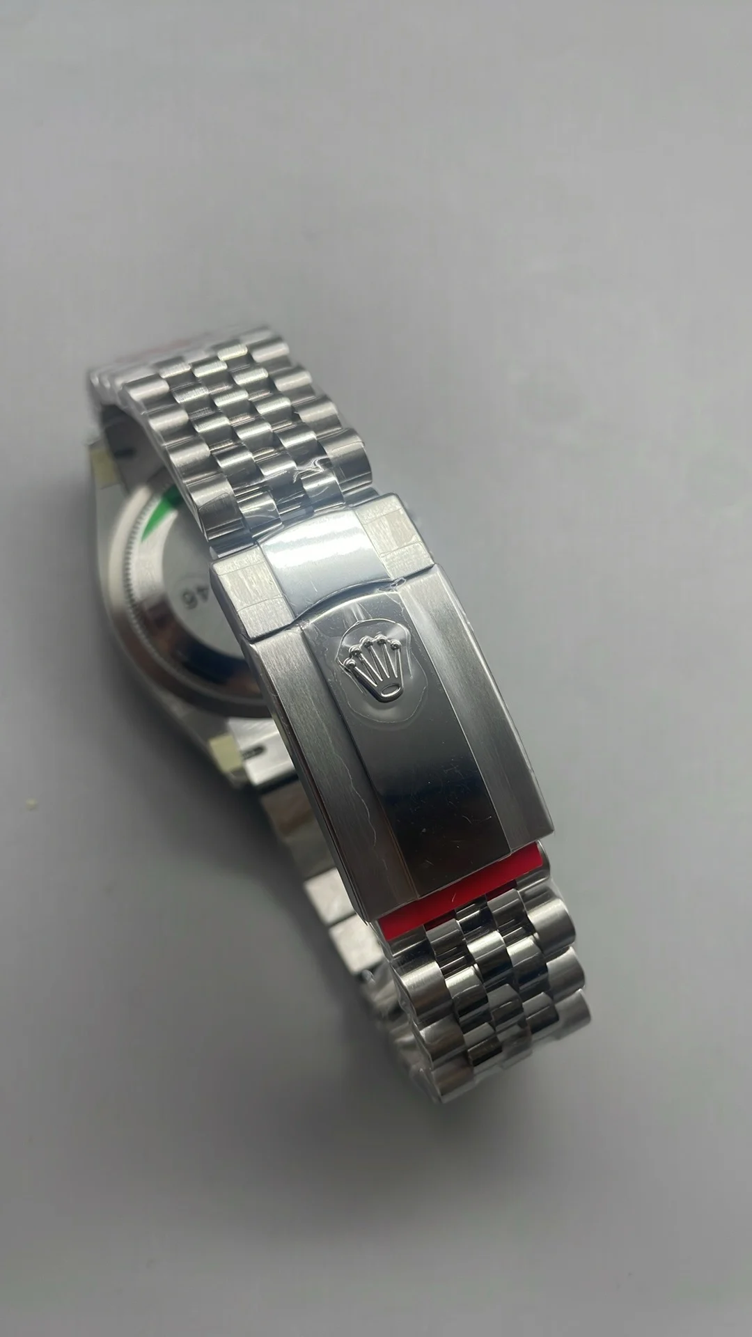 Rolex Datejust Black Dial 36mm — photographed off the sweep