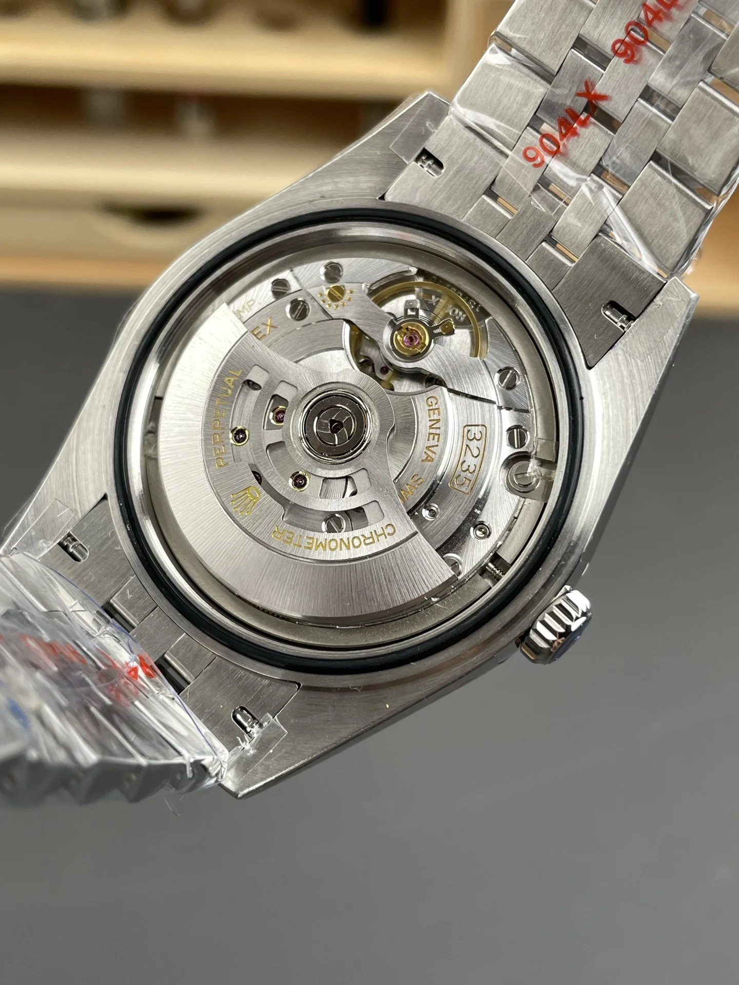 Rolex Datejust Black Dial 41mm — photographed off the sweep