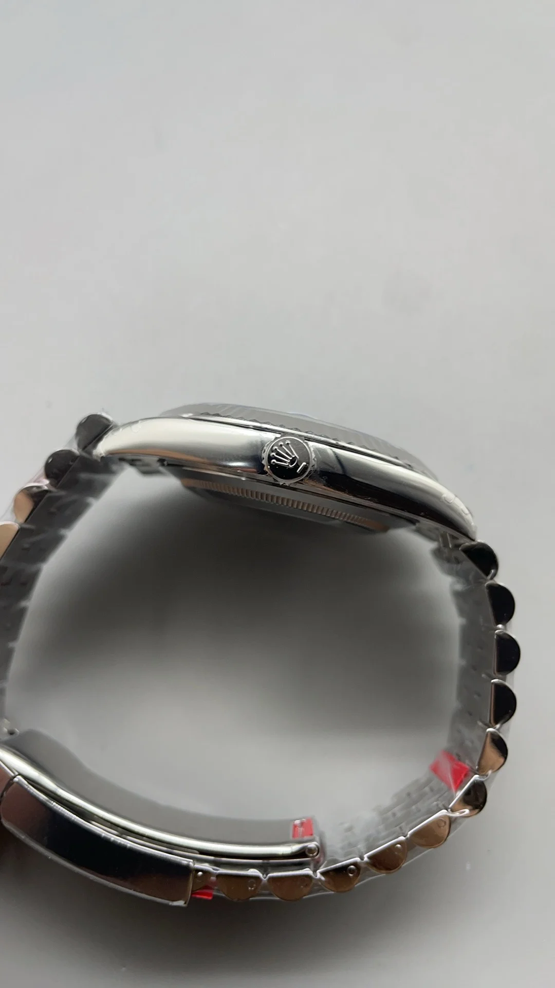 Rolex Datejust Black Dial 41mm — photographed off the sweep