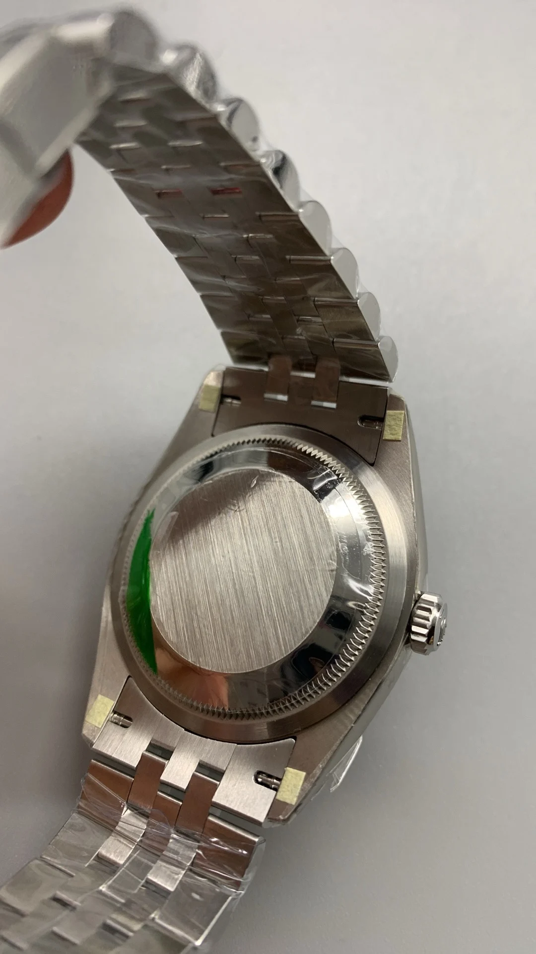 Rolex Datejust Black Dial Diamond-Set 36mm — photographed off the sweep