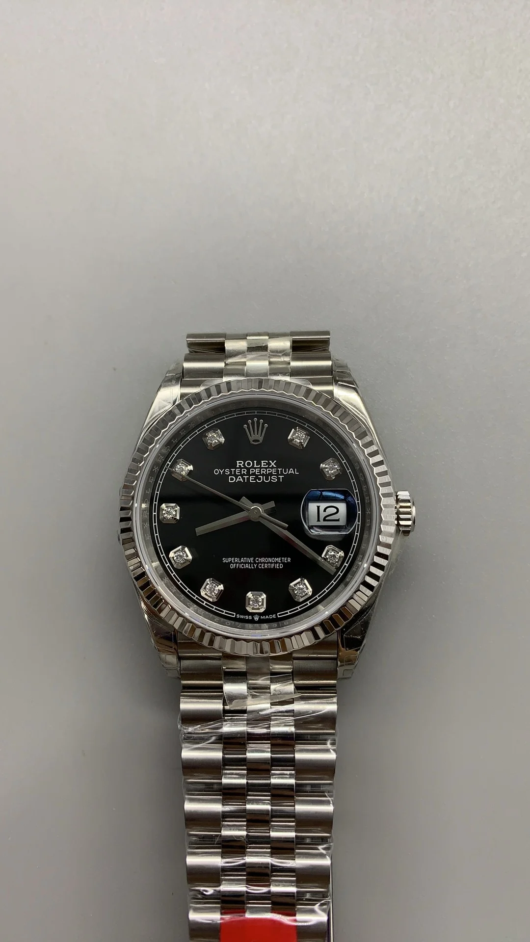 Rolex Datejust Black Dial Diamond-Set 36mm