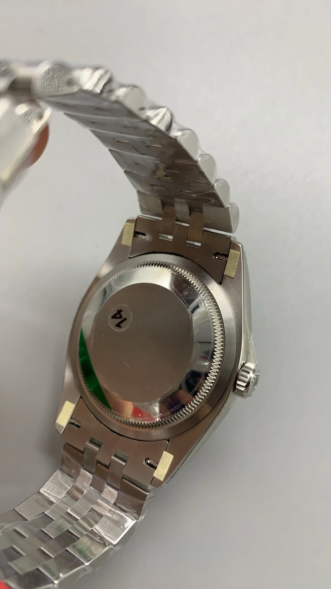 Rolex Datejust Black Dial Diamond-Set 36mm — photographed off the sweep