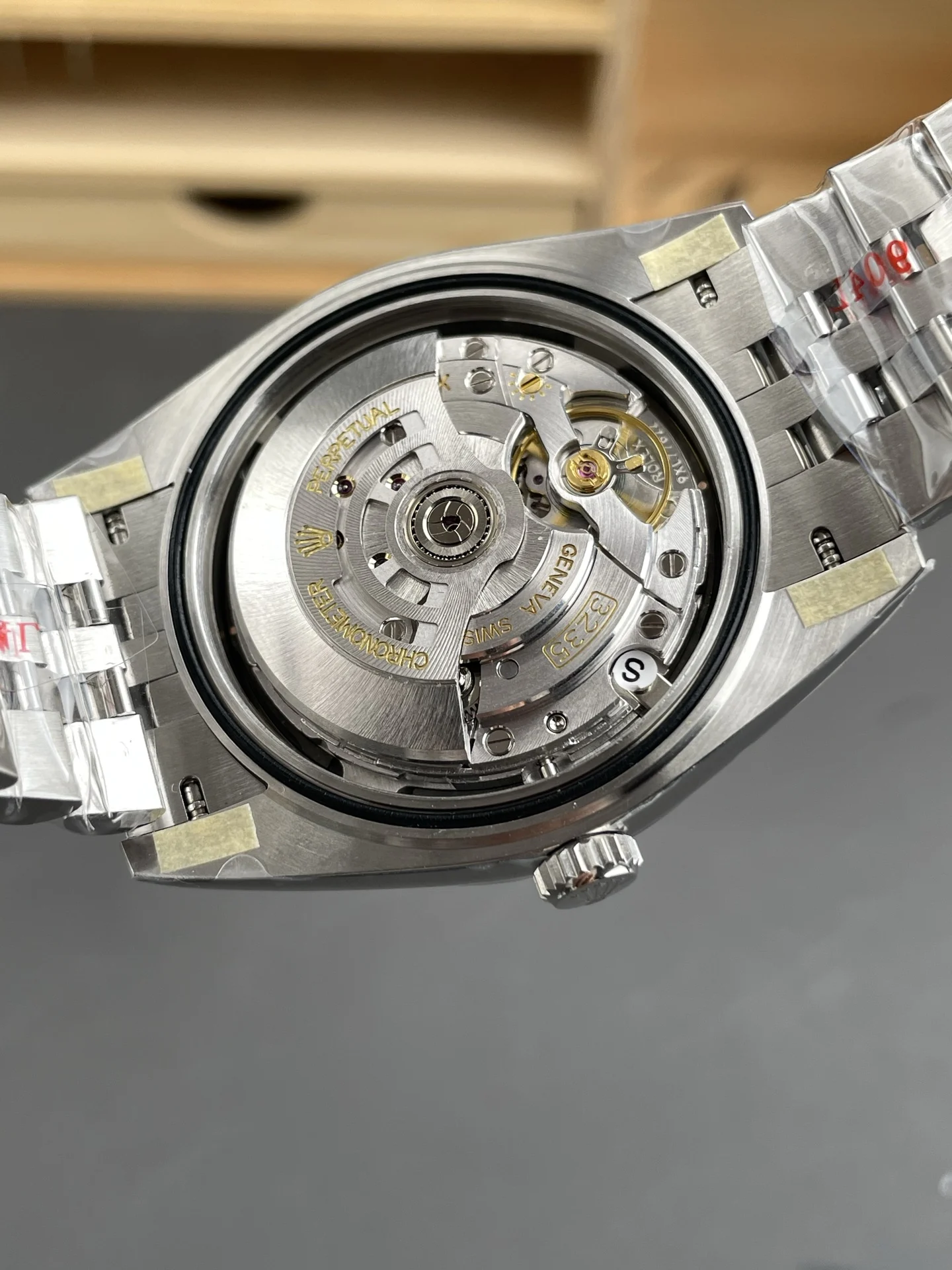 Rolex Datejust Black Dial Diamond-Set 41mm — photographed off the sweep