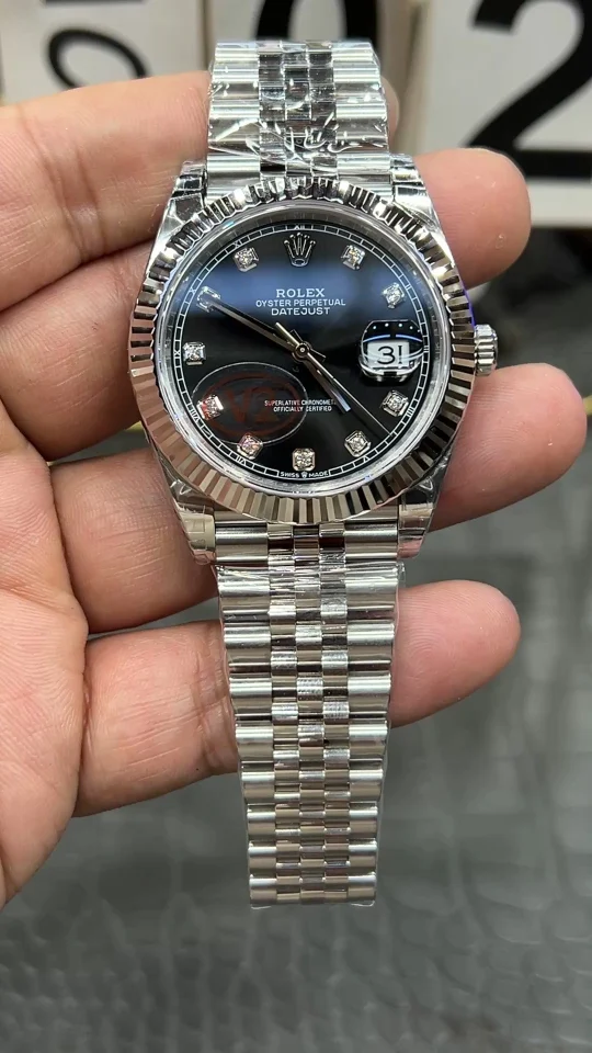 Rolex Datejust Black Dial Diamond-Set 41mm
