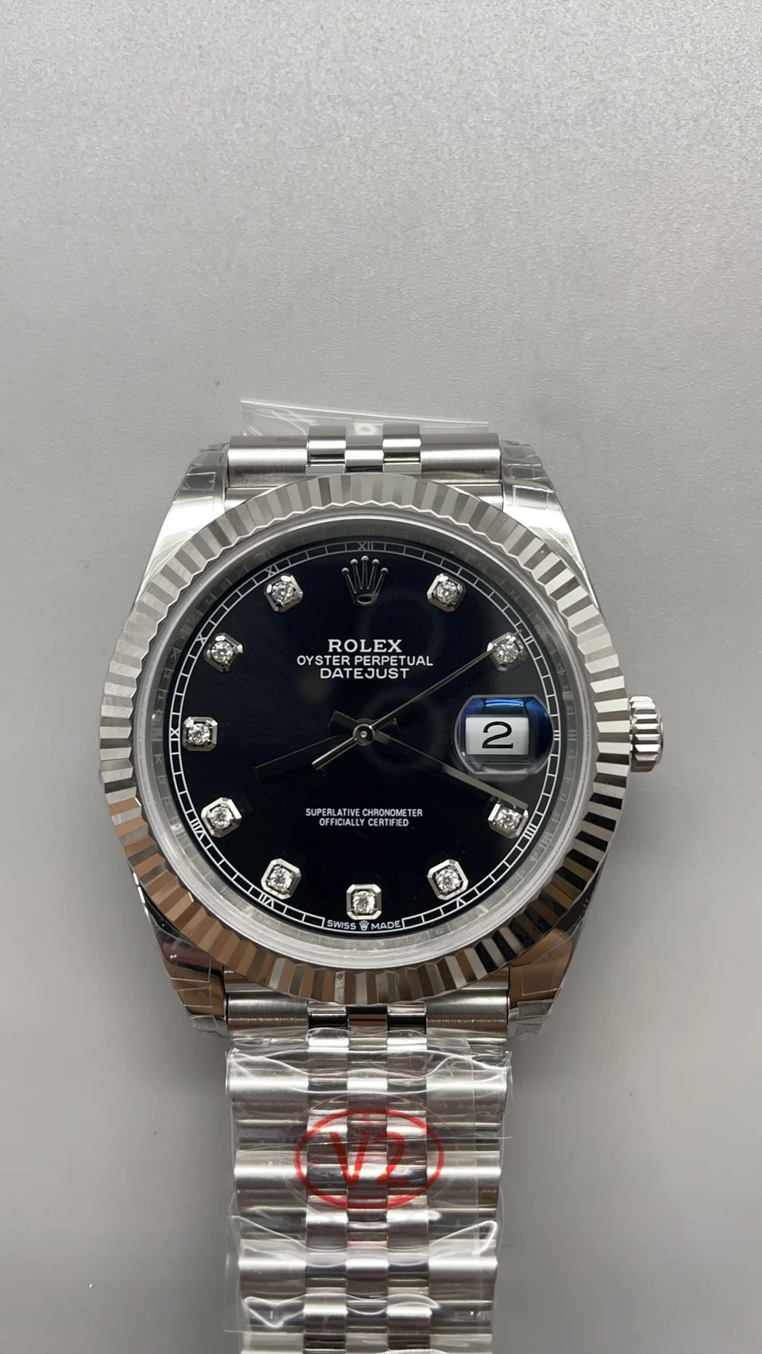 Rolex Datejust Black Dial Diamond-Set 41mm