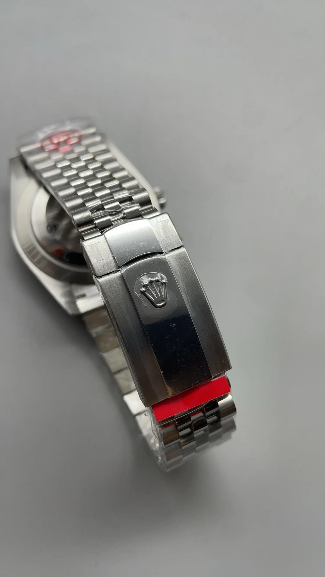 Rolex Datejust Black Dial Diamond-Set 41mm — photographed off the sweep