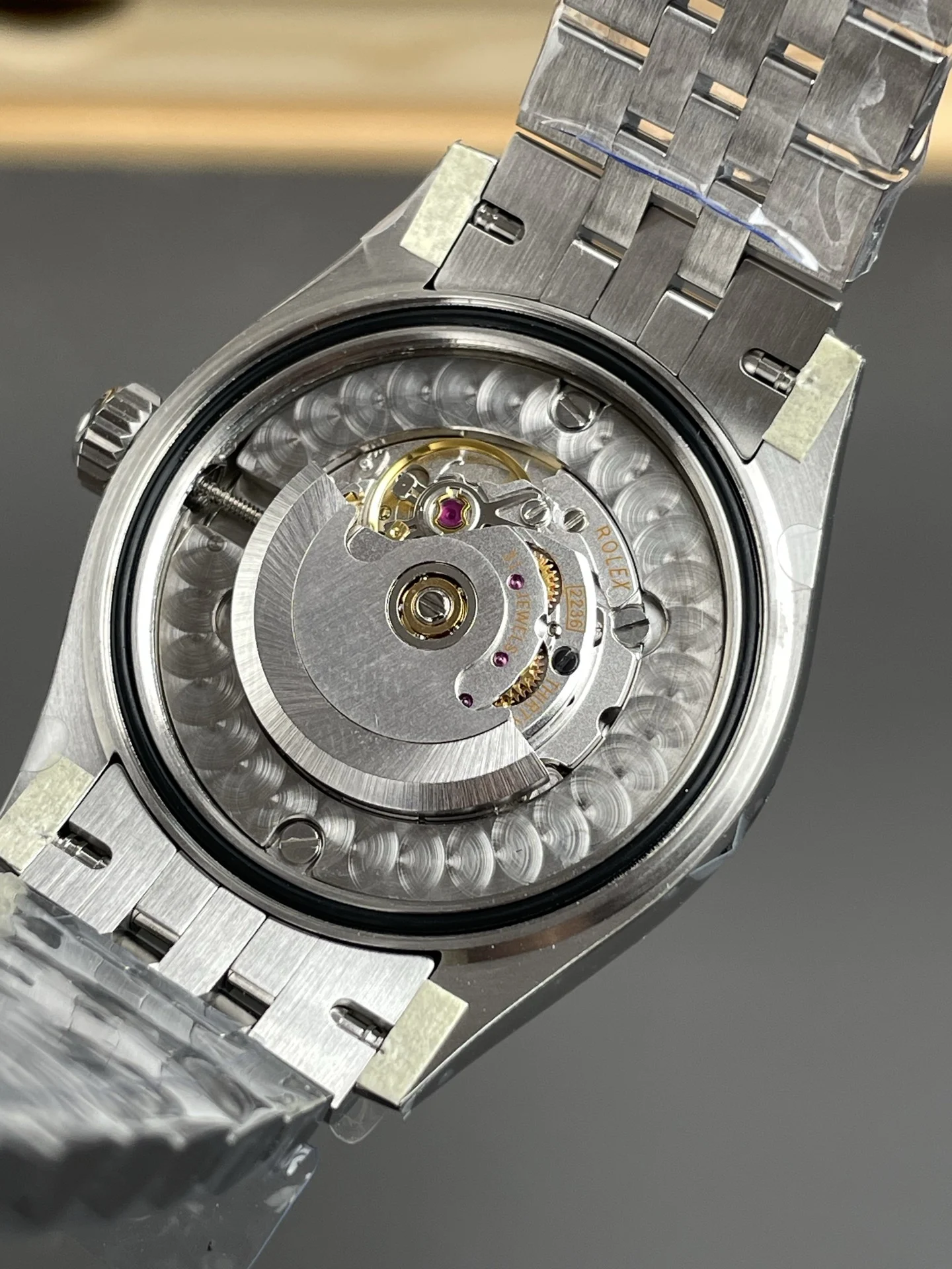 Rolex Datejust Blue Dial 31mm — photographed off the sweep
