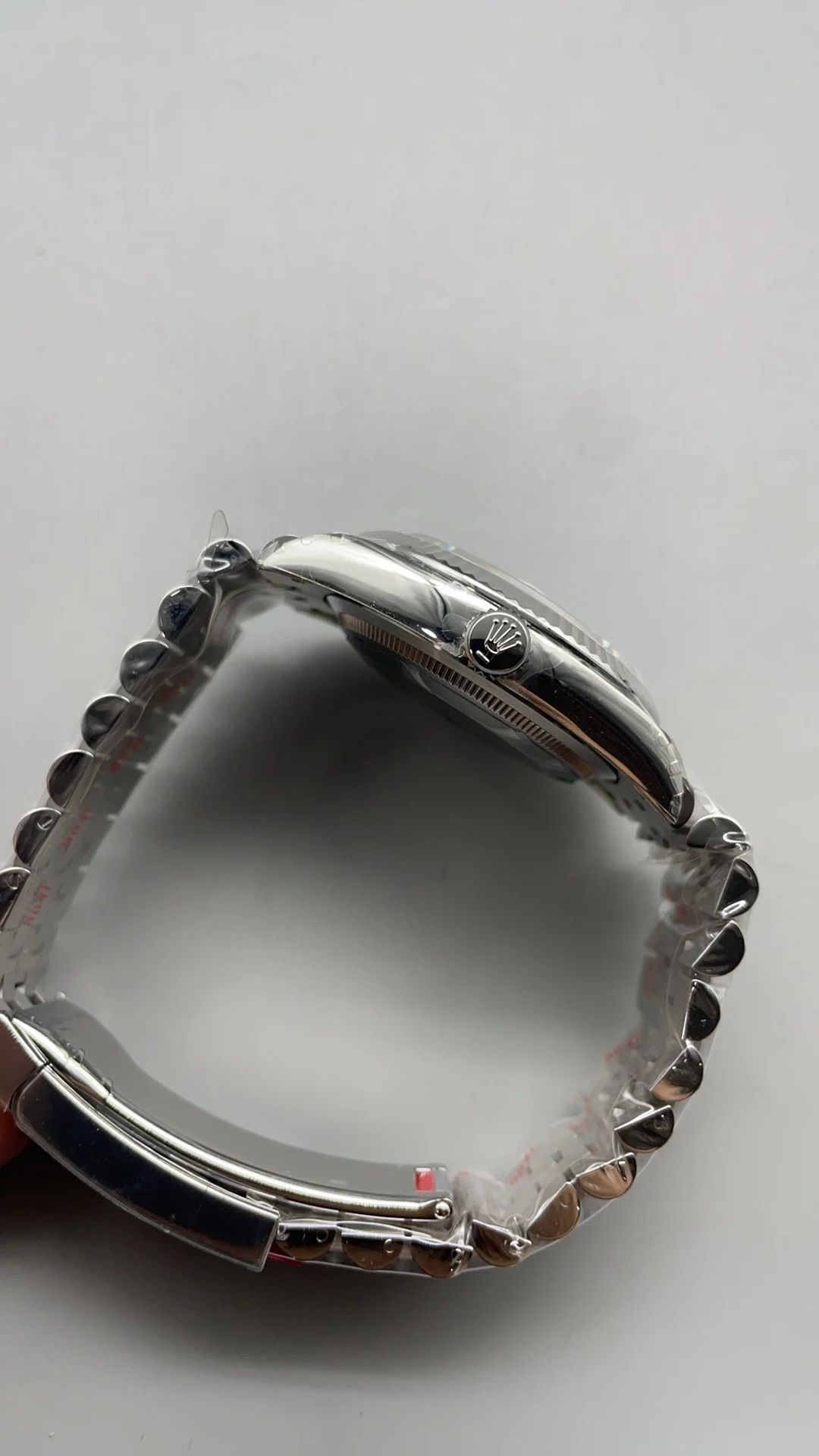 Rolex Datejust Blue Dial 36mm — photographed off the sweep