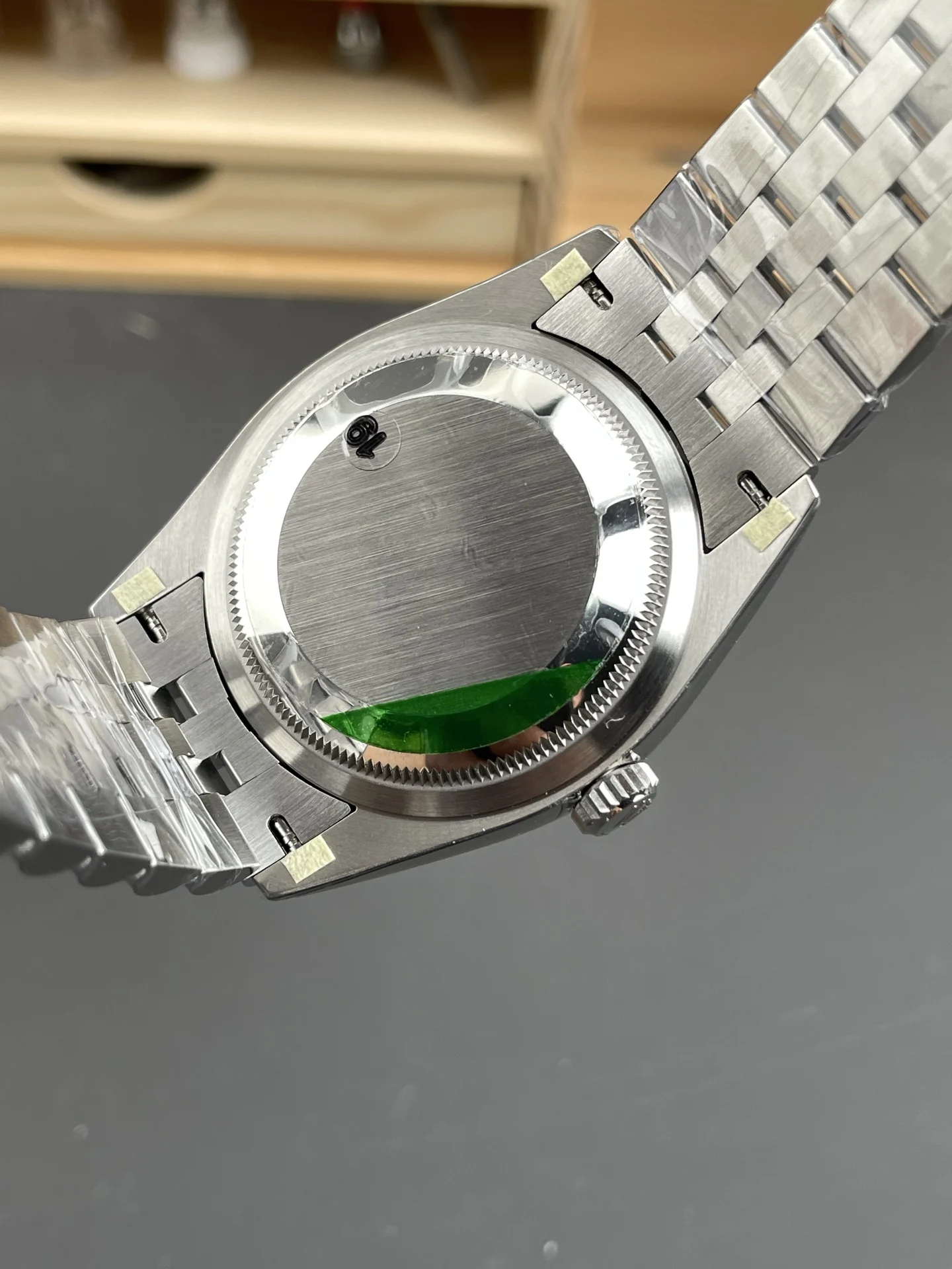Rolex Datejust Blue Dial 36mm — photographed off the sweep