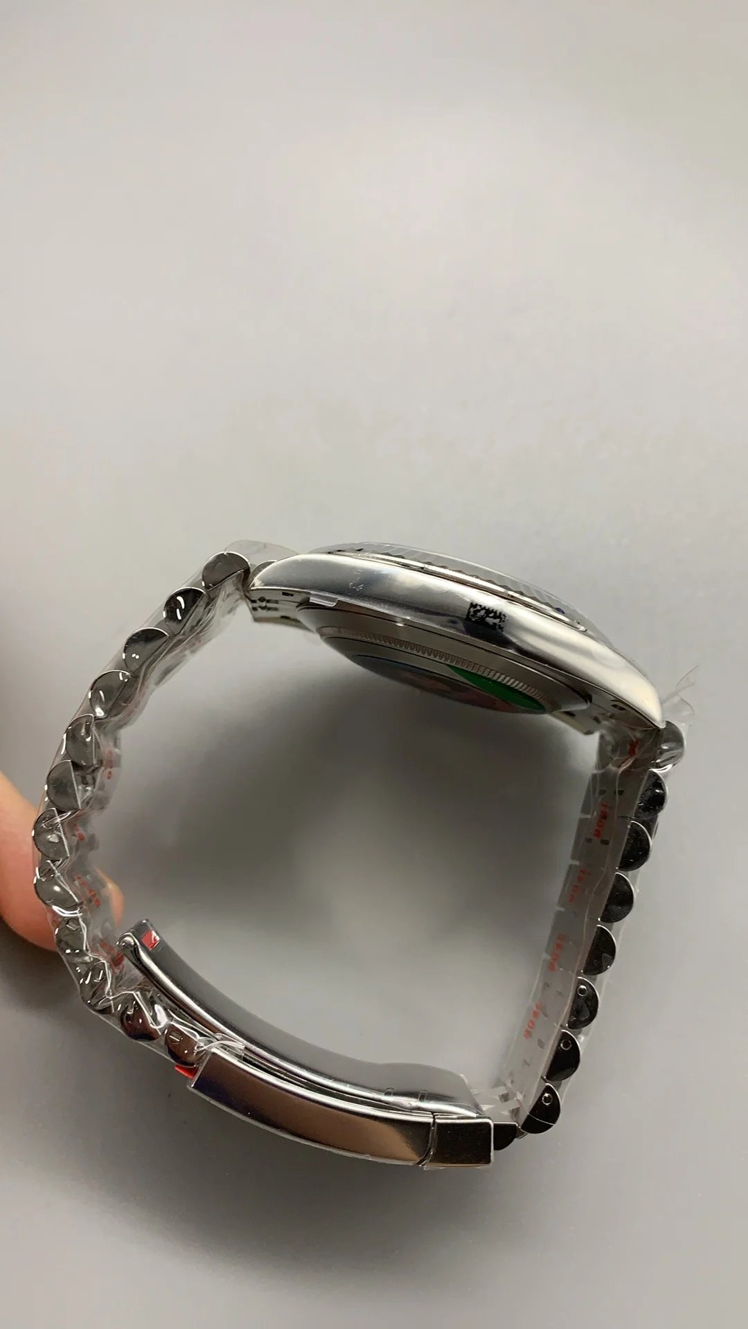 Rolex Datejust Blue Dial 41mm — photographed off the sweep