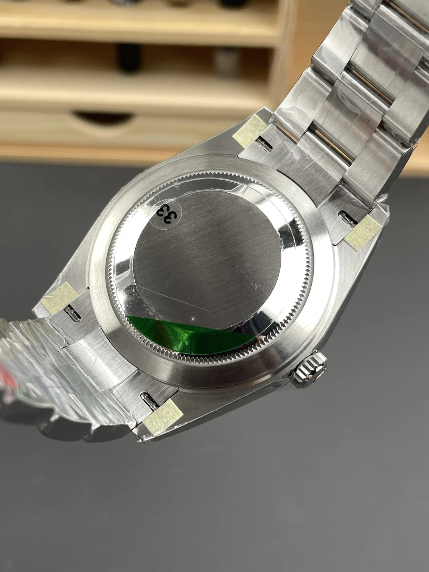 Rolex Datejust Blue Dial 41mm — photographed off the sweep