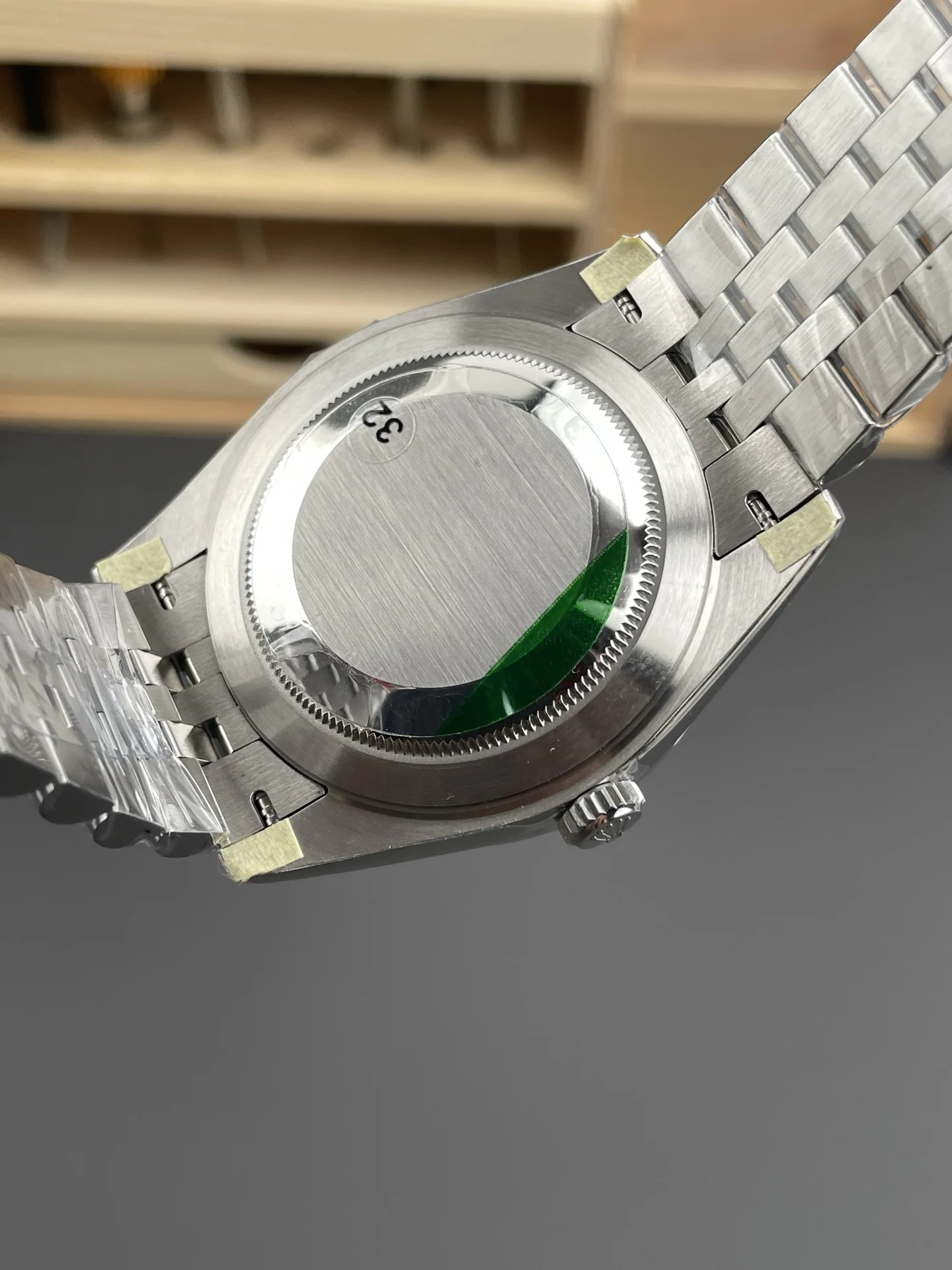 Rolex Datejust Blue Dial 41mm — photographed off the sweep