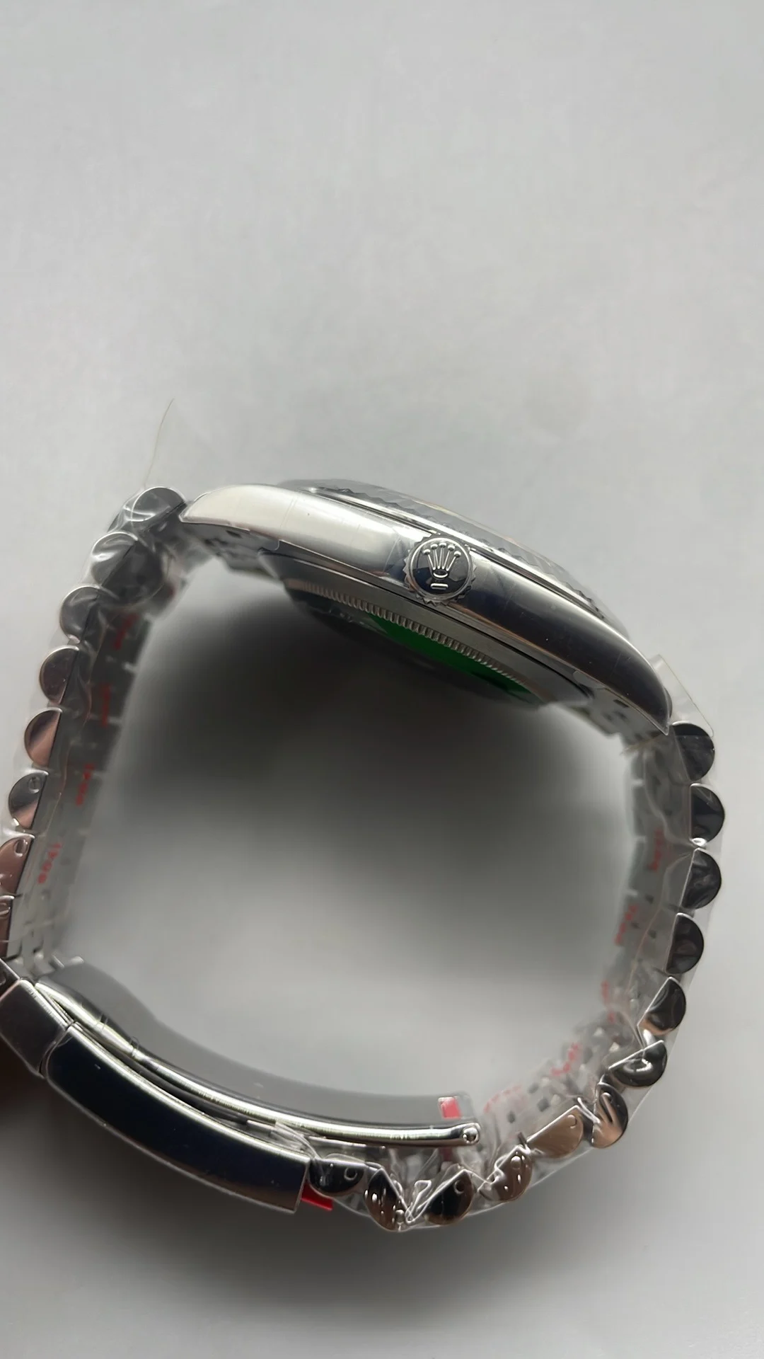 Rolex Datejust Blue Dial 41mm — photographed off the sweep