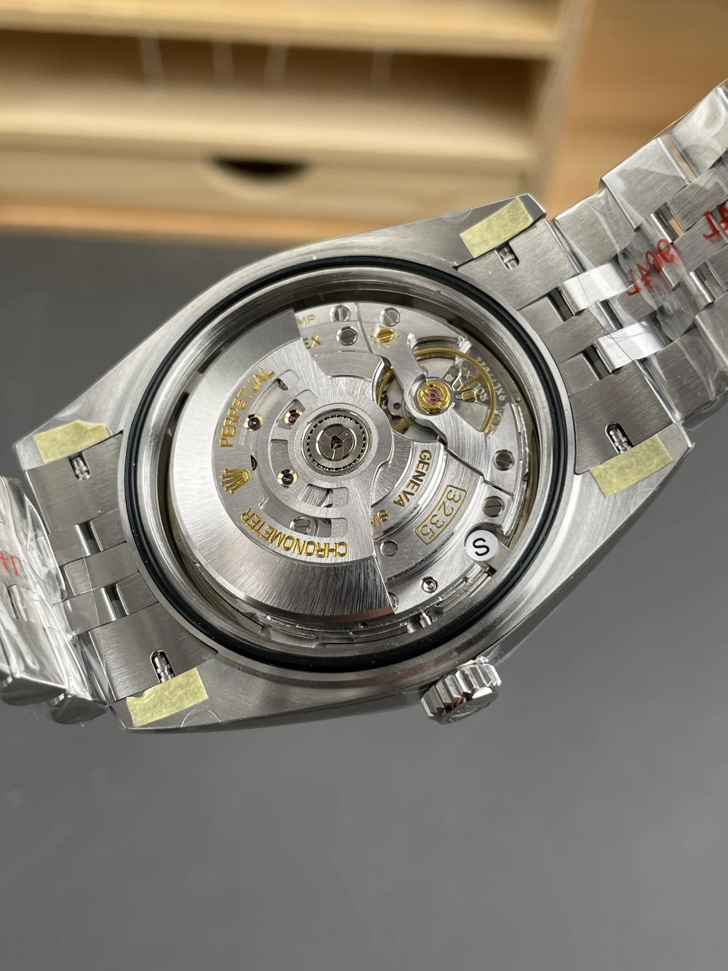Rolex Datejust Blue Dial Diamond-Set 41mm — photographed off the sweep