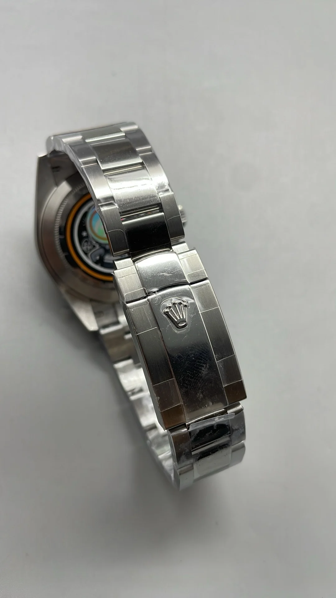 Rolex Datejust Blue Dial Diamond-Set 41mm — photographed off the sweep