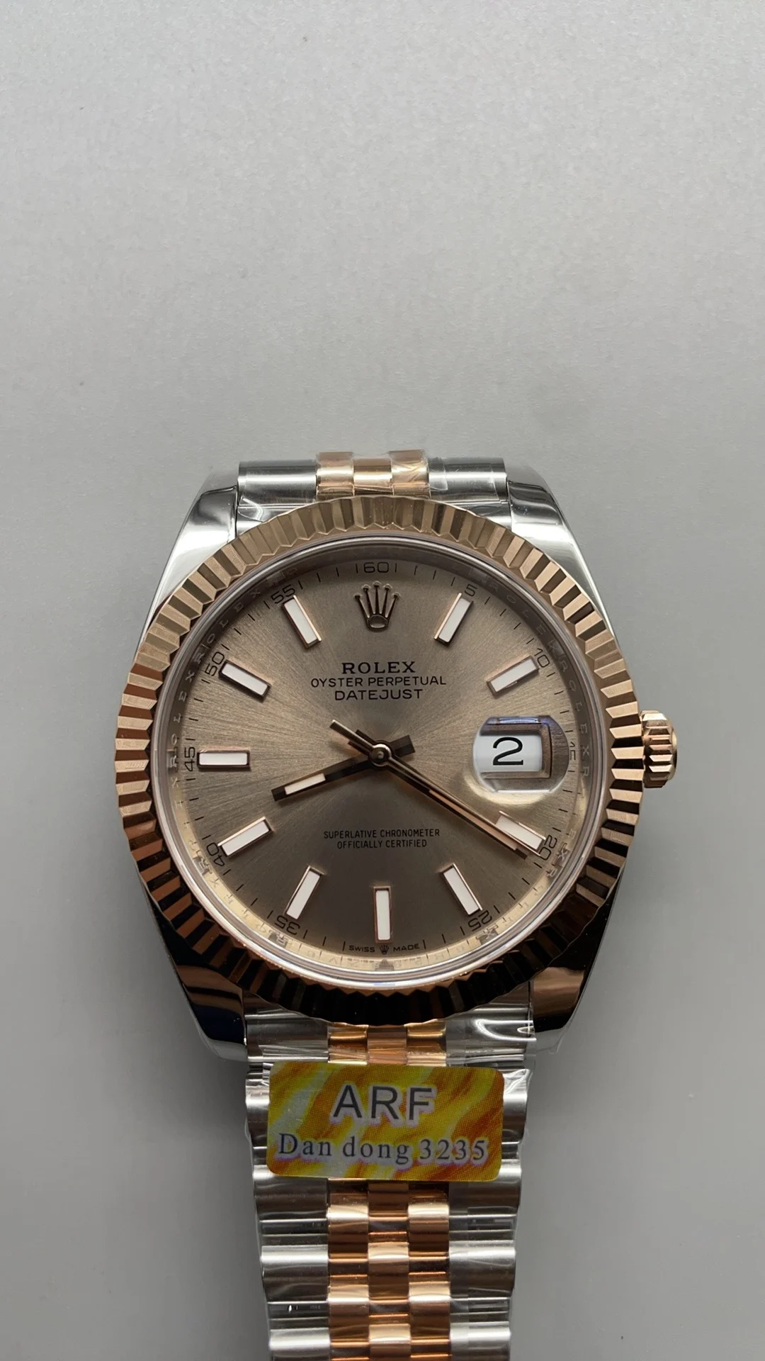 Rolex Datejust Champagne Rose Gold 41mm