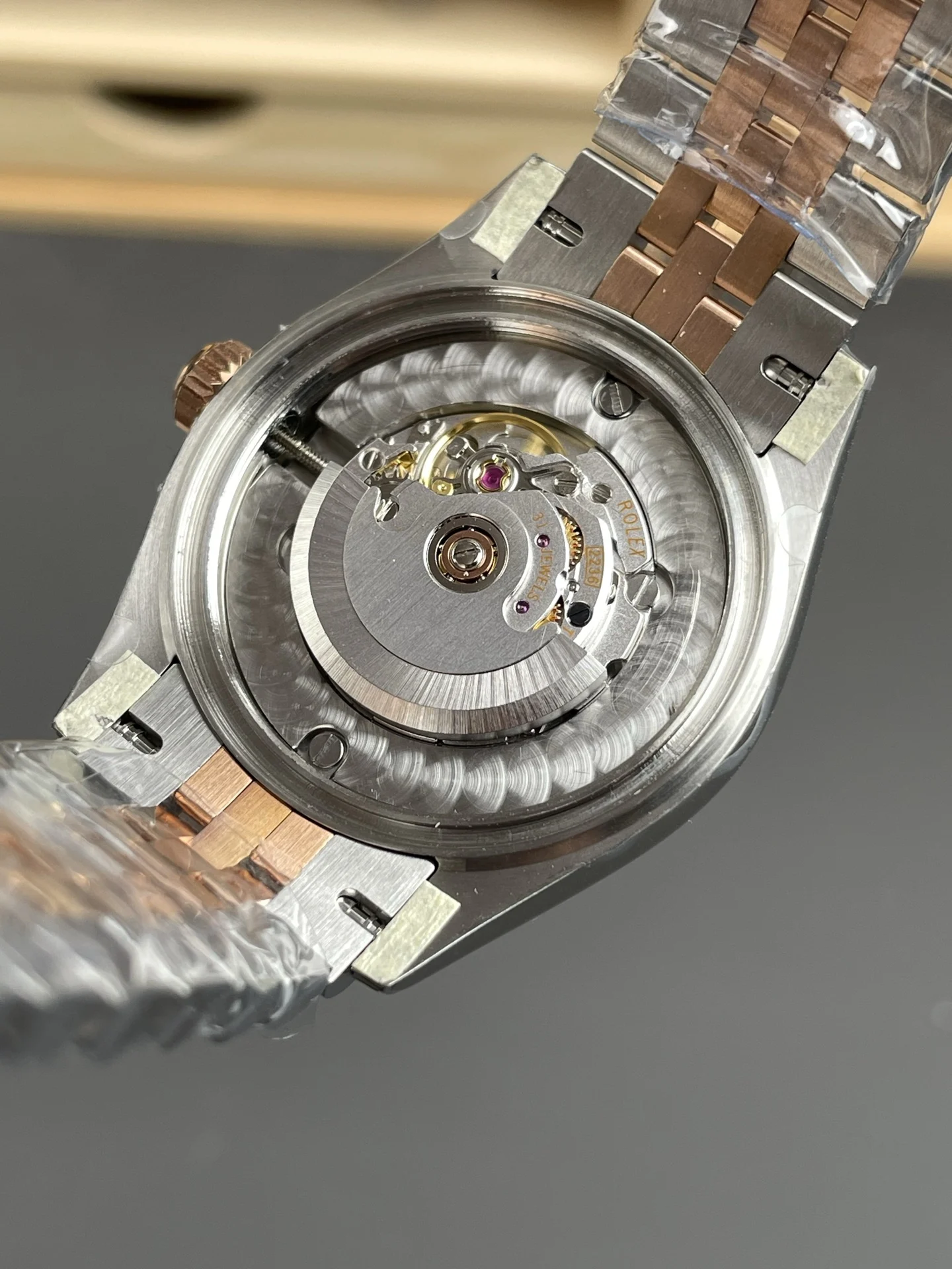Rolex Datejust Chocolate — photographed off the sweep