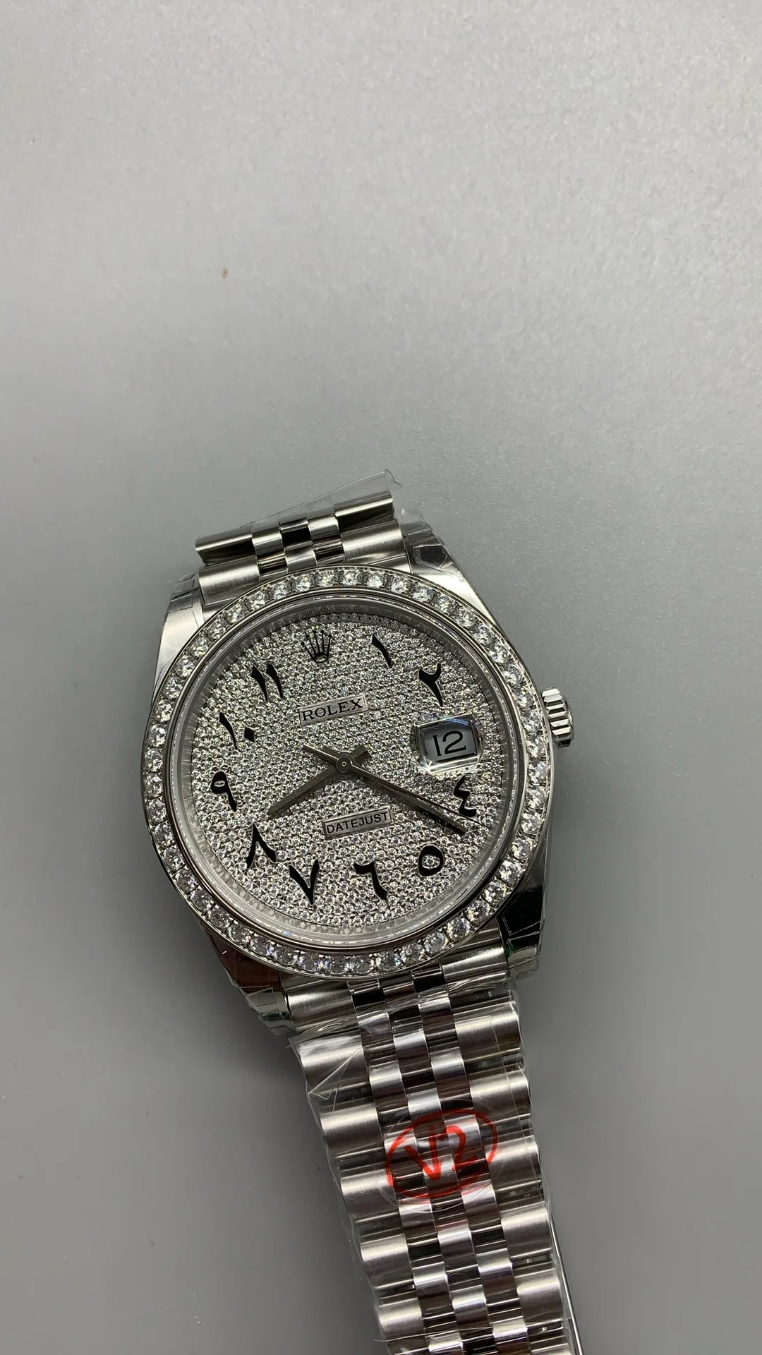 Rolex Datejust Diamond-Set 41mm — photographed off the sweep
