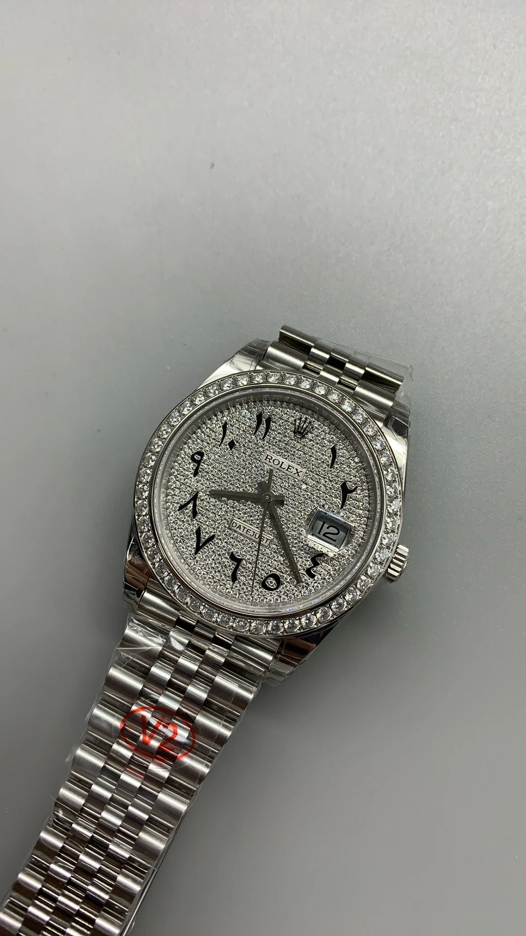 Rolex Datejust Diamond-Set 41mm — photographed off the sweep