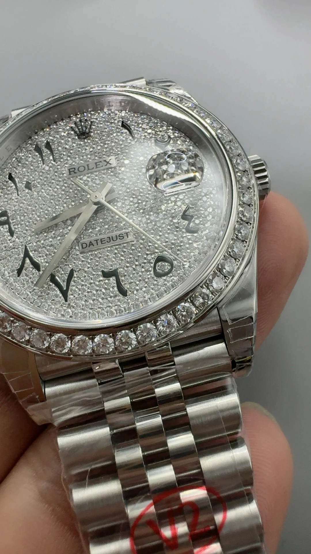 Rolex Datejust Diamond-Set 41mm — photographed off the sweep