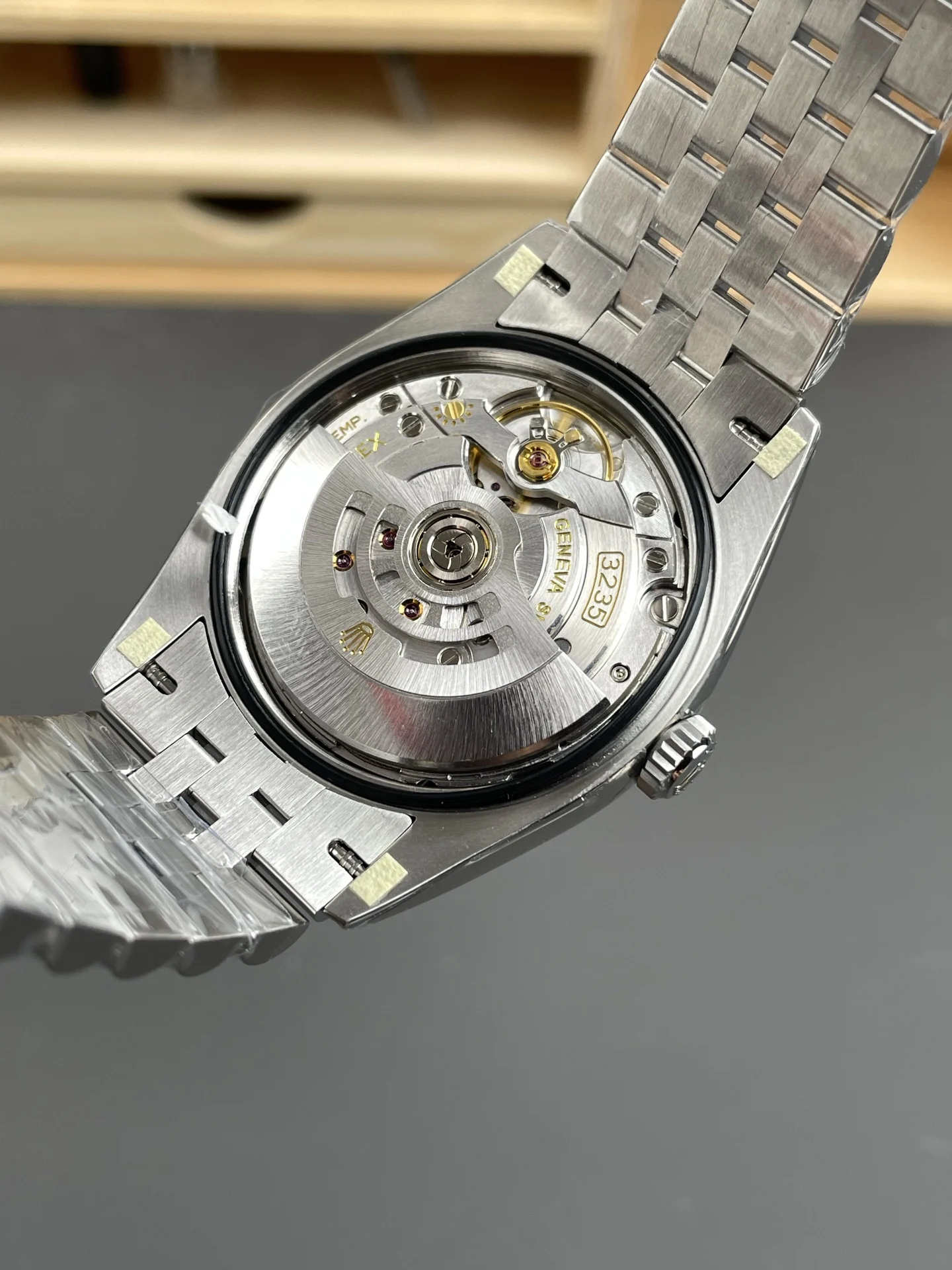 Rolex Datejust Green Dial 36mm — photographed off the sweep