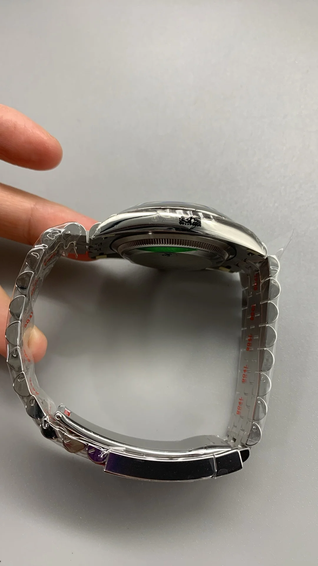 Rolex Datejust Green Dial 36mm — photographed off the sweep