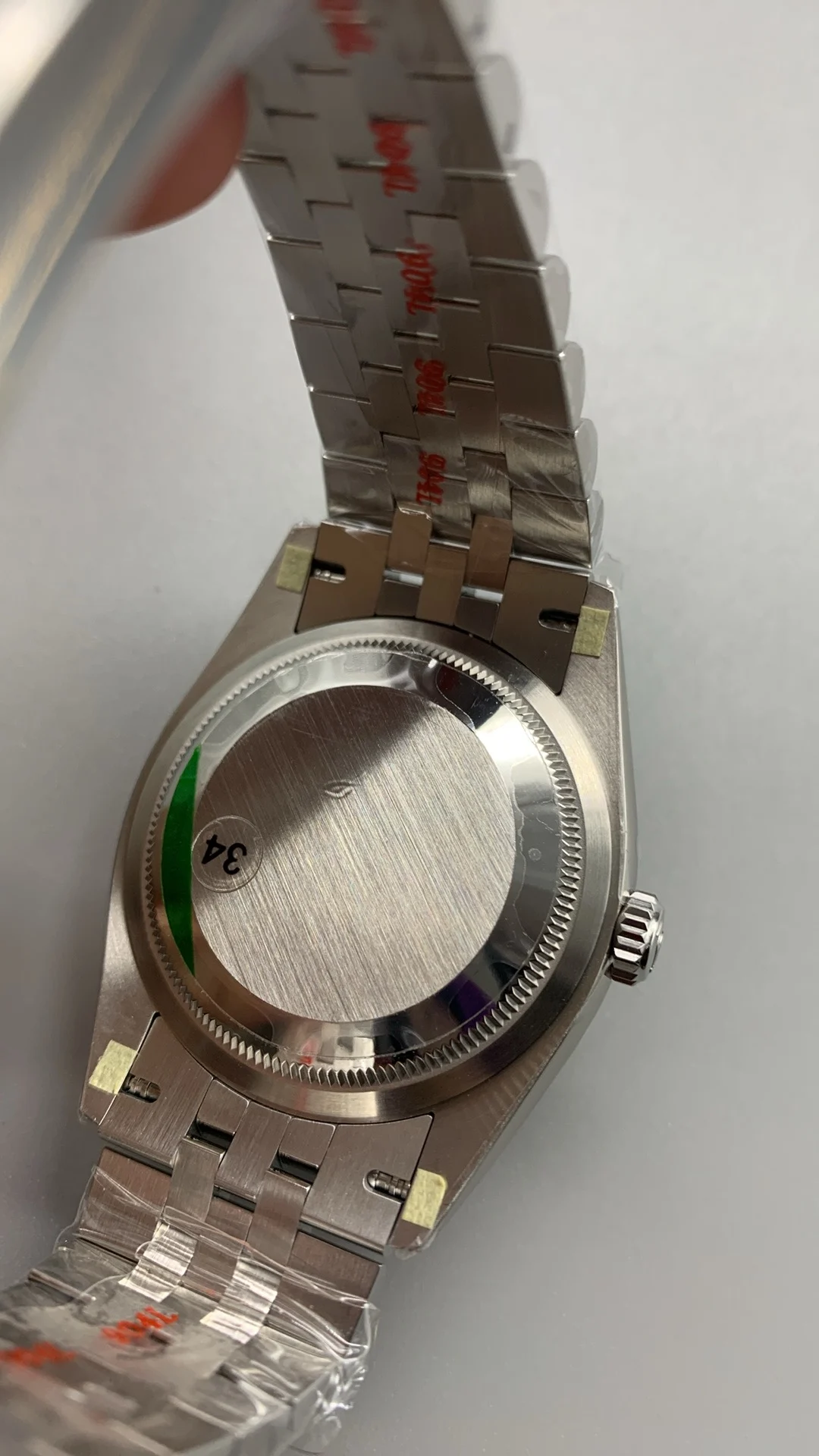 Rolex Datejust Green Dial 36mm — photographed off the sweep