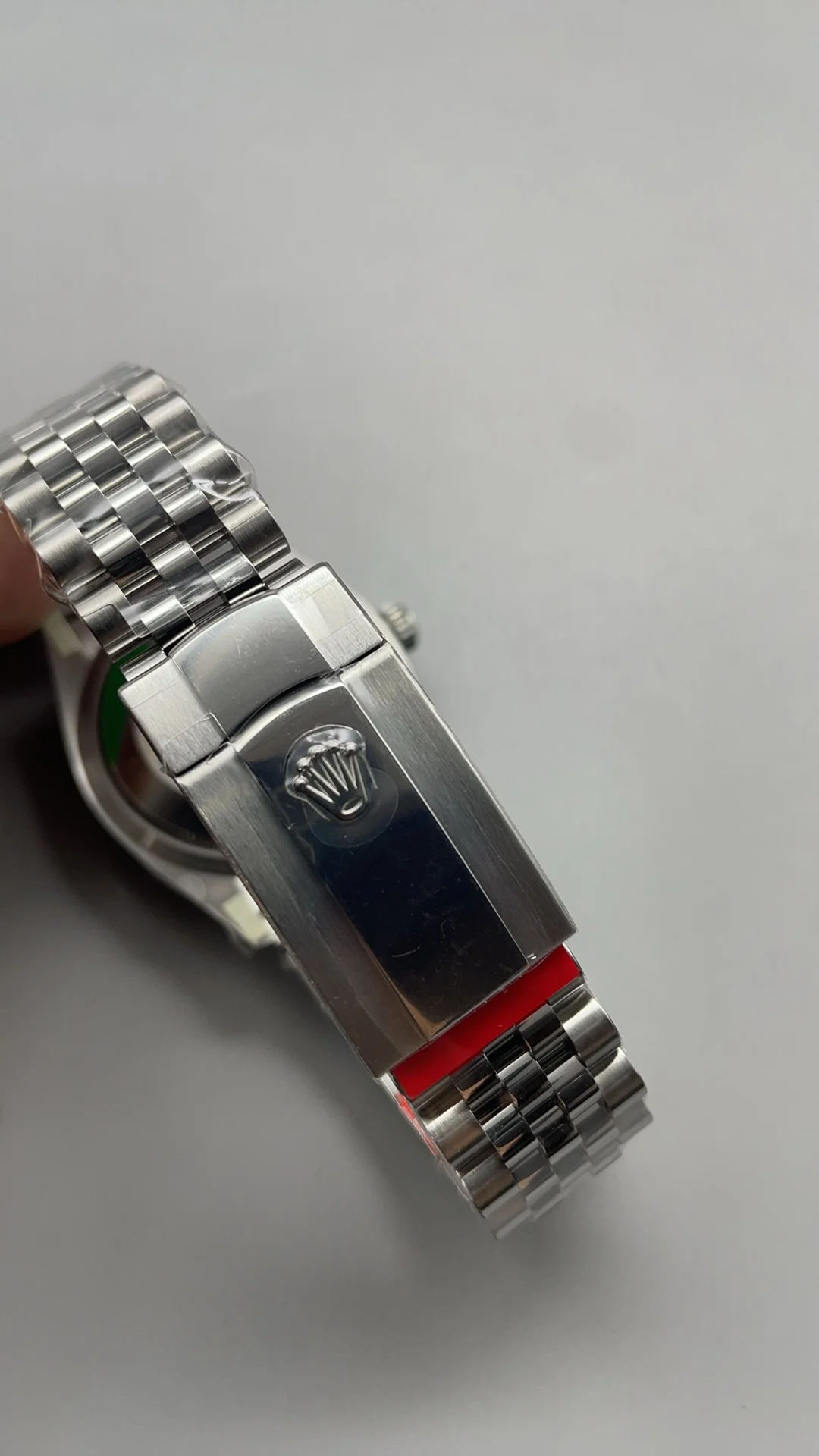 Rolex Datejust Green Dial 36mm — photographed off the sweep