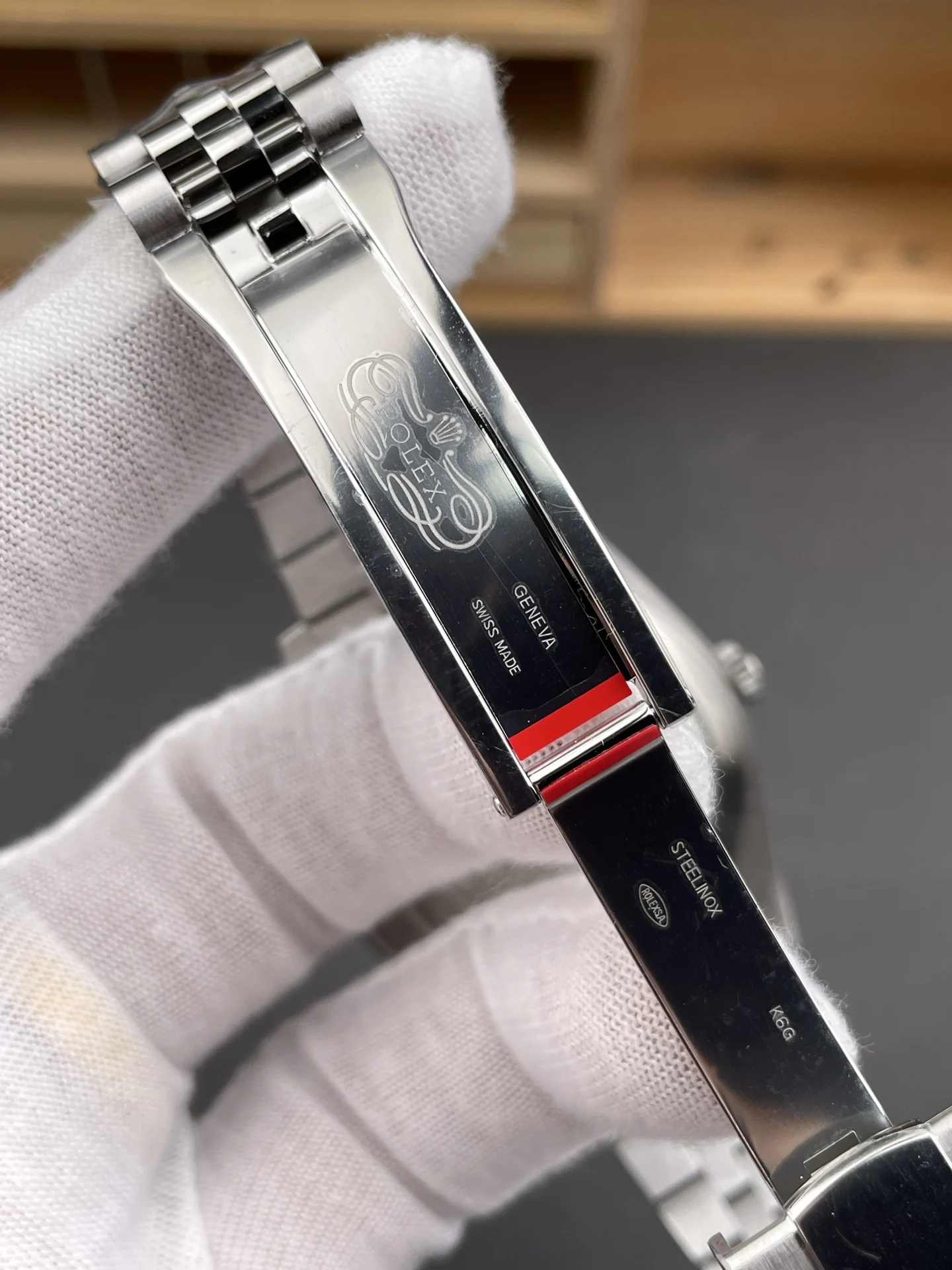Rolex Datejust Green Dial 41mm — photographed off the sweep