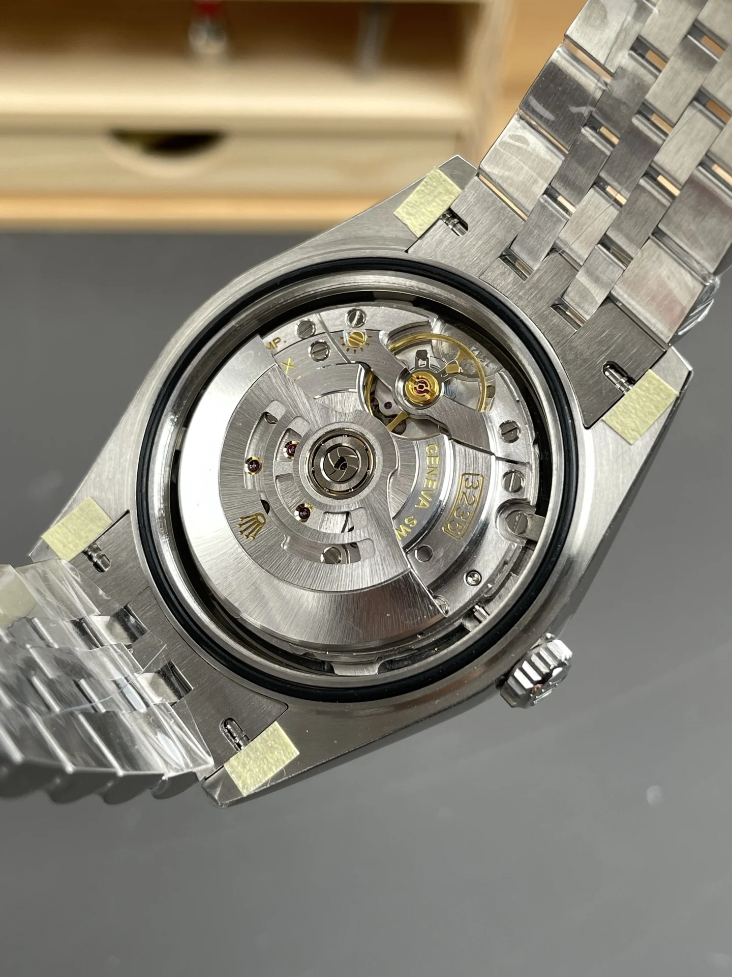 Rolex Datejust Green Dial 41mm — photographed off the sweep