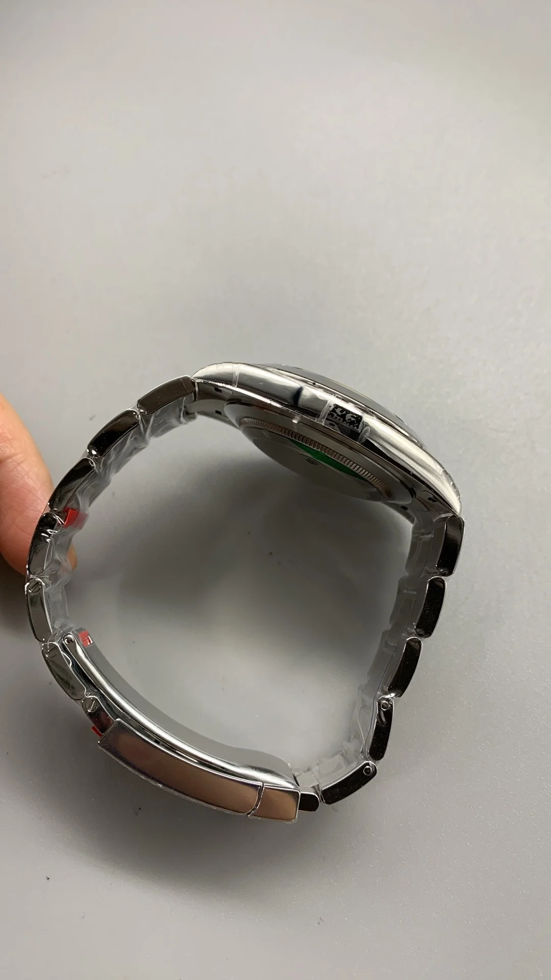 Rolex Datejust Green Dial 41mm — photographed off the sweep