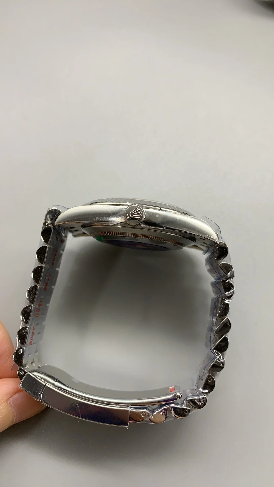 Rolex Datejust Green Dial 41mm — photographed off the sweep