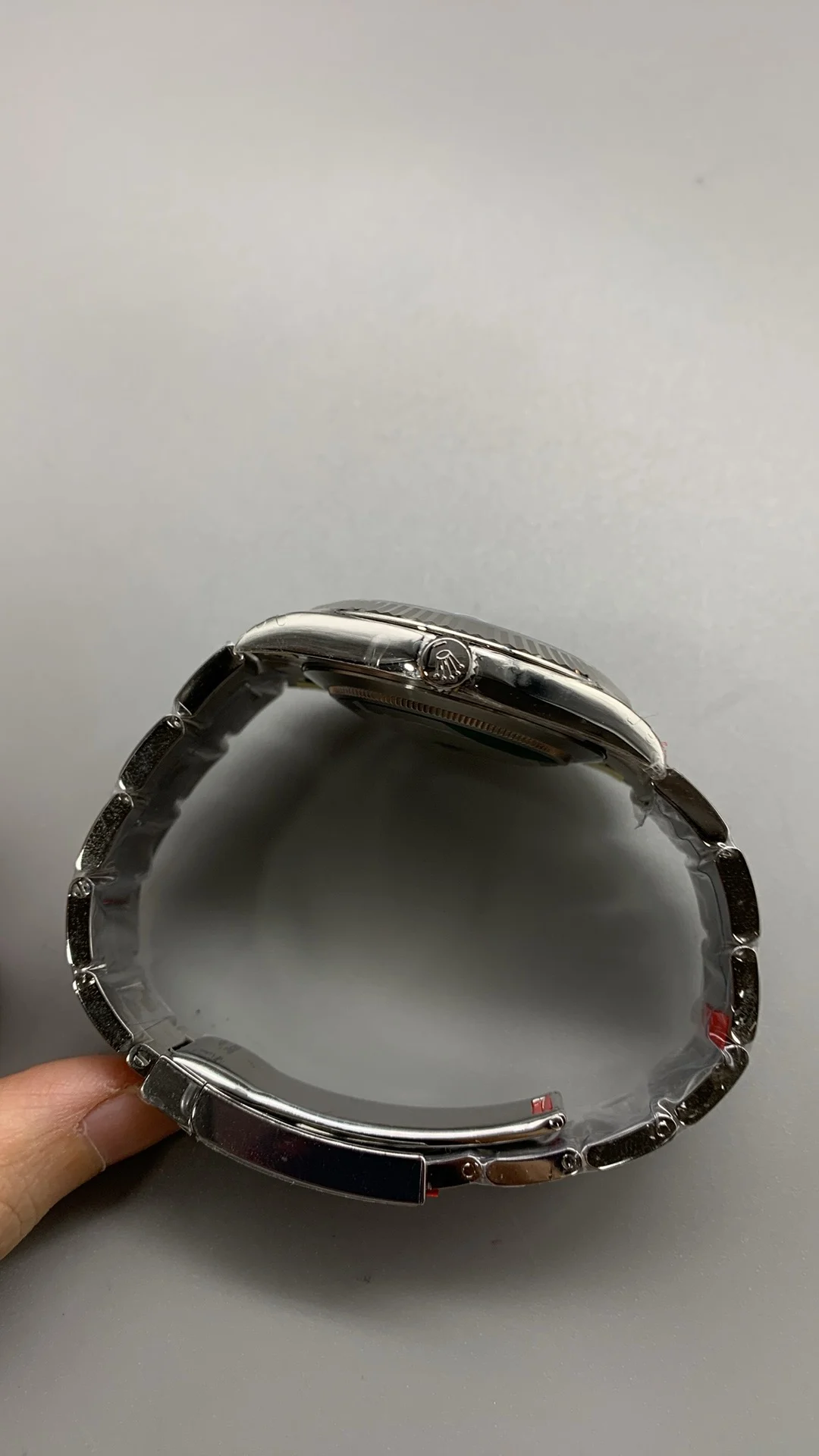 Rolex Datejust Grey Dial 41mm — photographed off the sweep