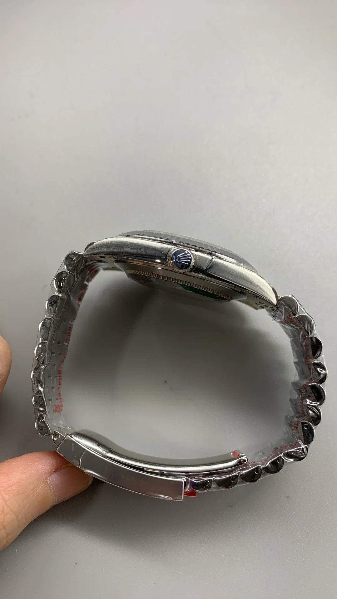 Rolex Datejust Grey Dial 41mm — photographed off the sweep