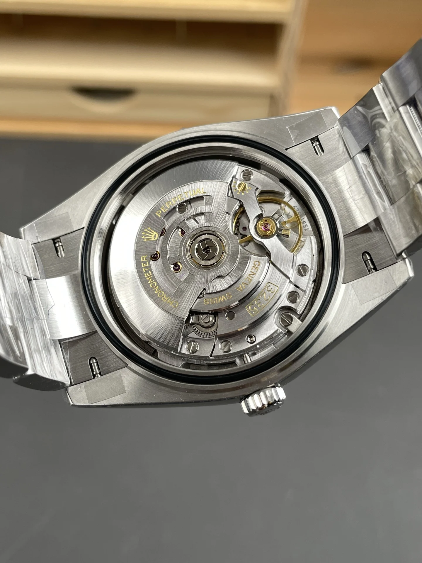 Rolex Datejust Grey Dial 41mm — photographed off the sweep