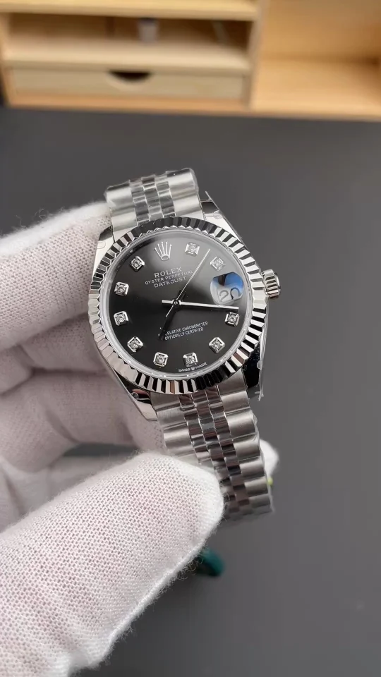 Rolex Datejust Grey Dial Diamond-Set 31mm