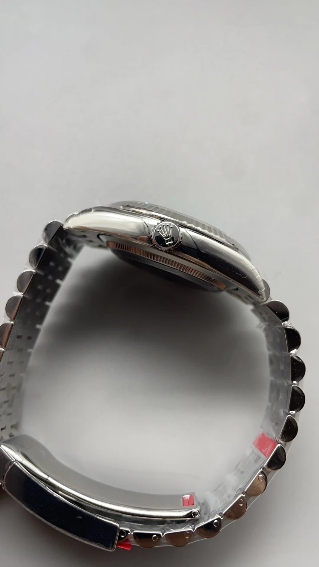 Rolex Datejust Mother of Pearl 36mm — photographed off the sweep
