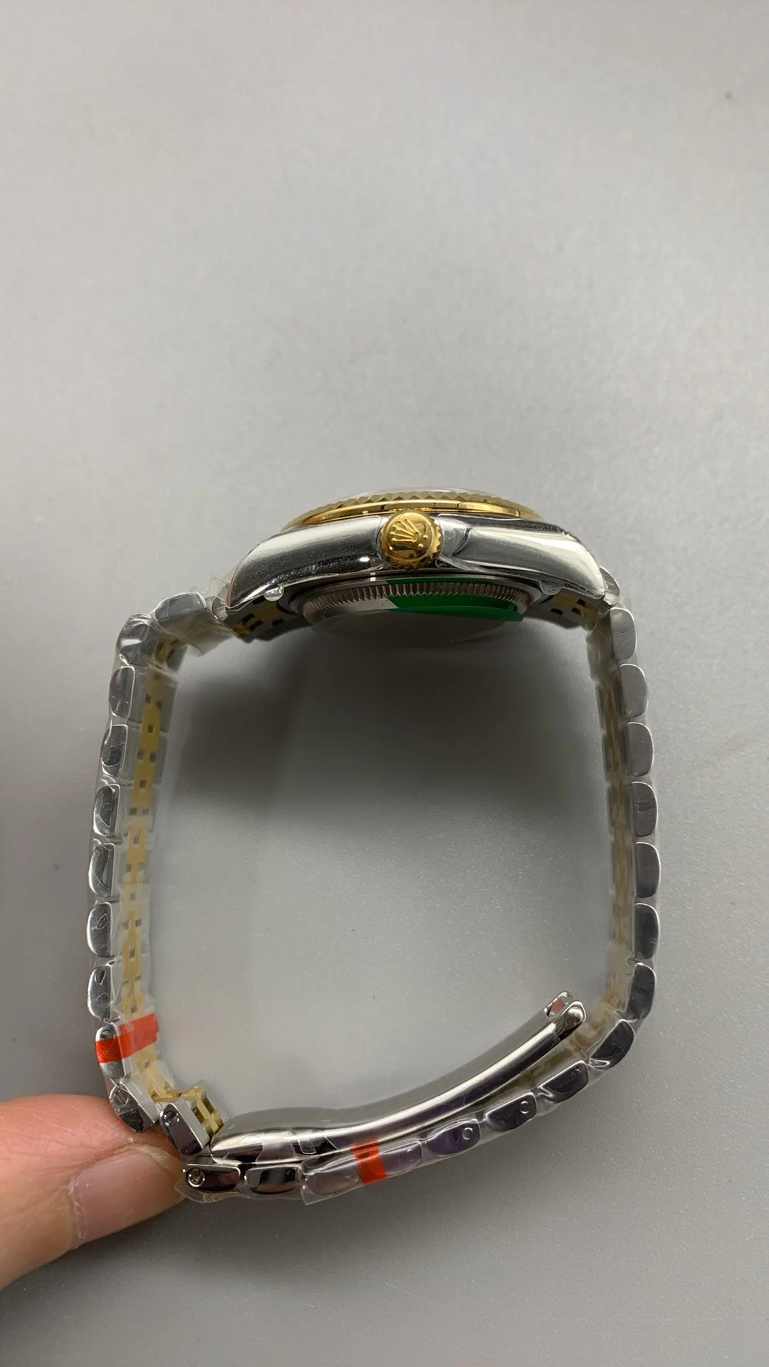 Rolex Datejust Mother of Pearl Two-Tone — photographed off the sweep