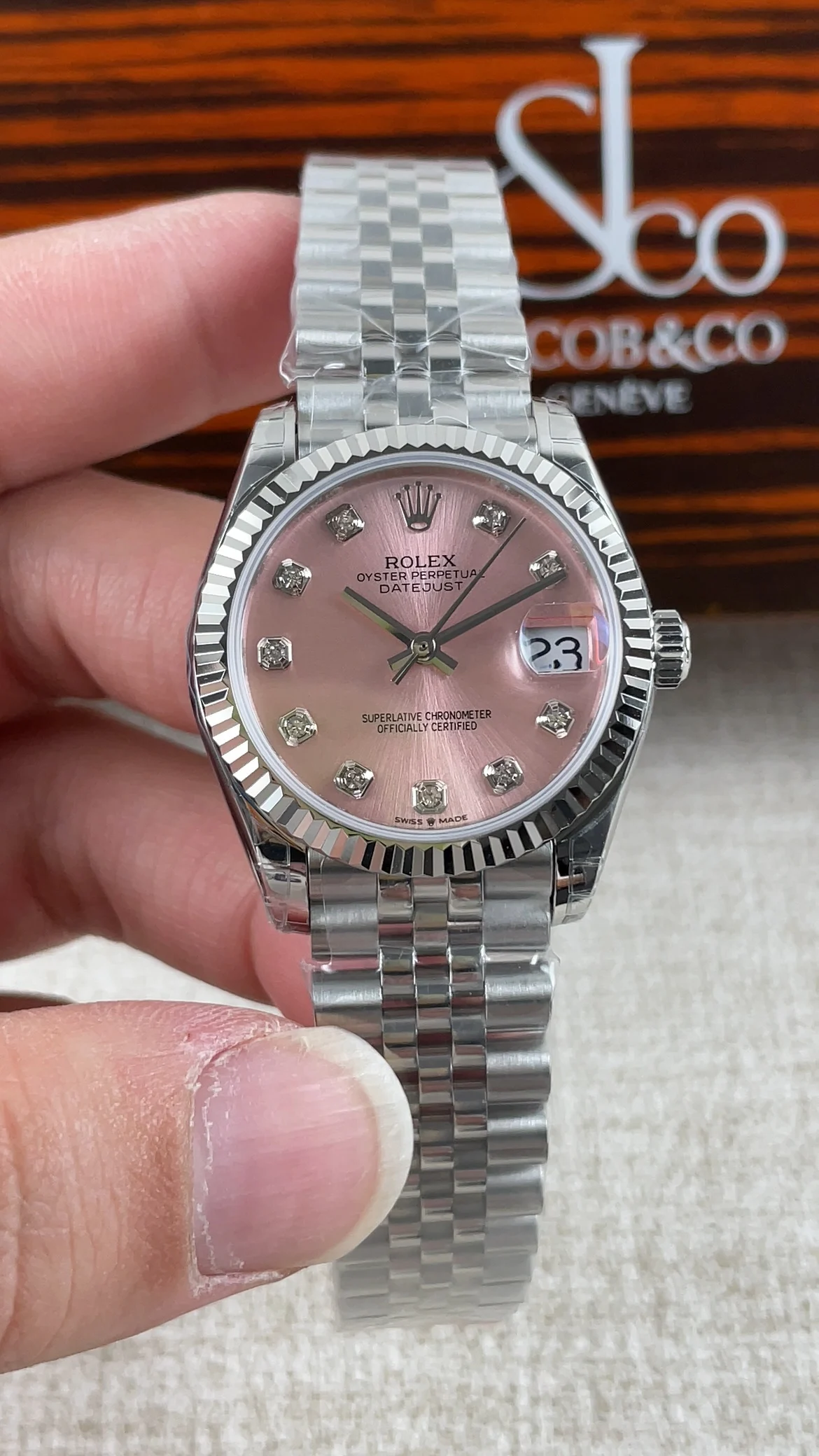 Rolex Datejust Pink Dial