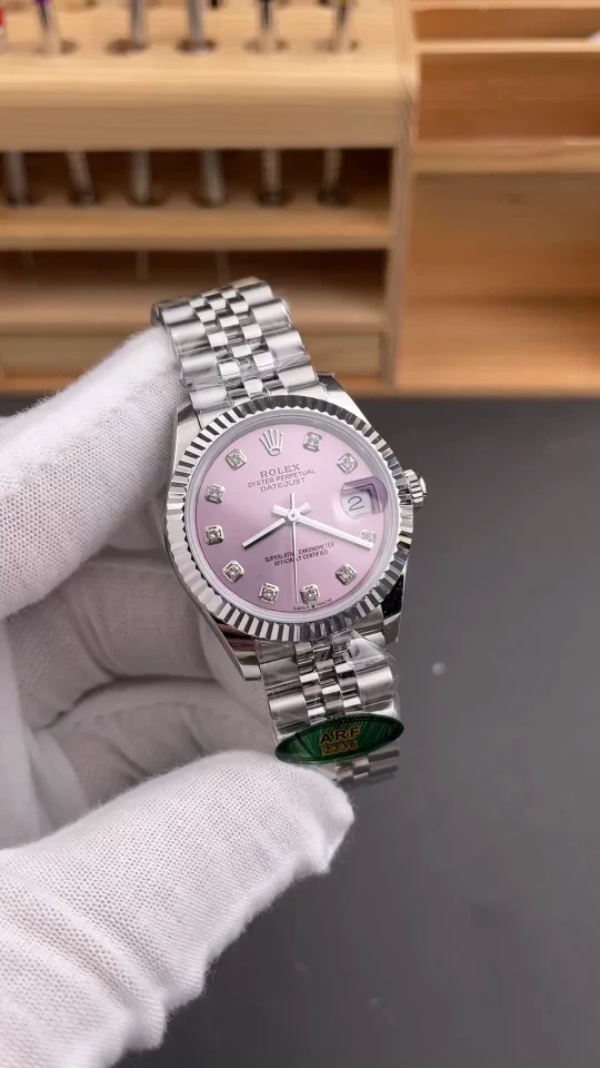 Rolex Datejust Pink Dial Diamond-Set 31mm