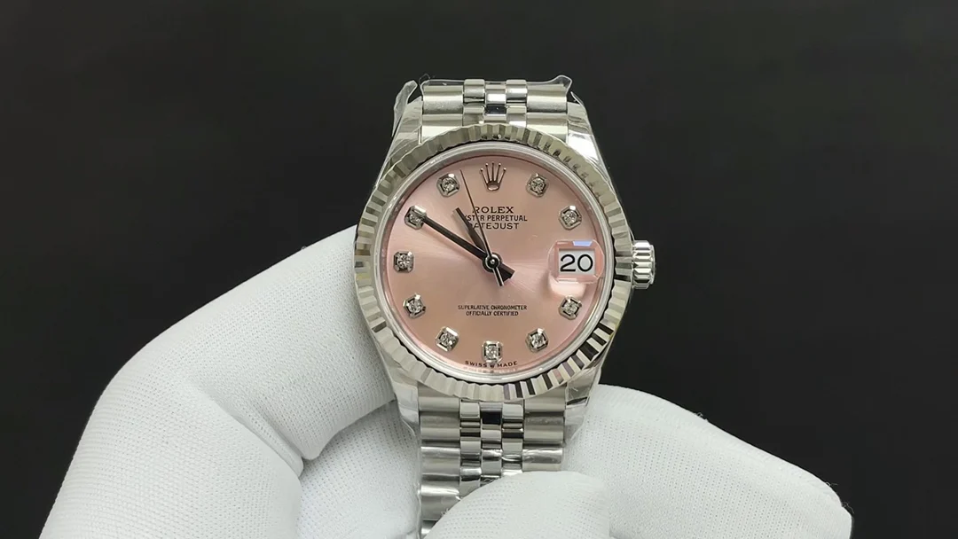 Rolex Datejust Pink Dial Diamond-Set 31mm