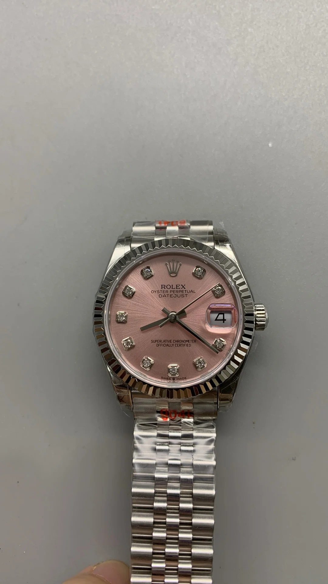 Rolex Datejust Pink Dial Diamond-Set 31mm
