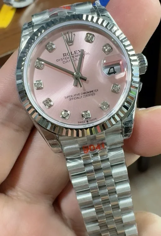 Rolex Datejust Pink Dial Diamond-Set 31mm