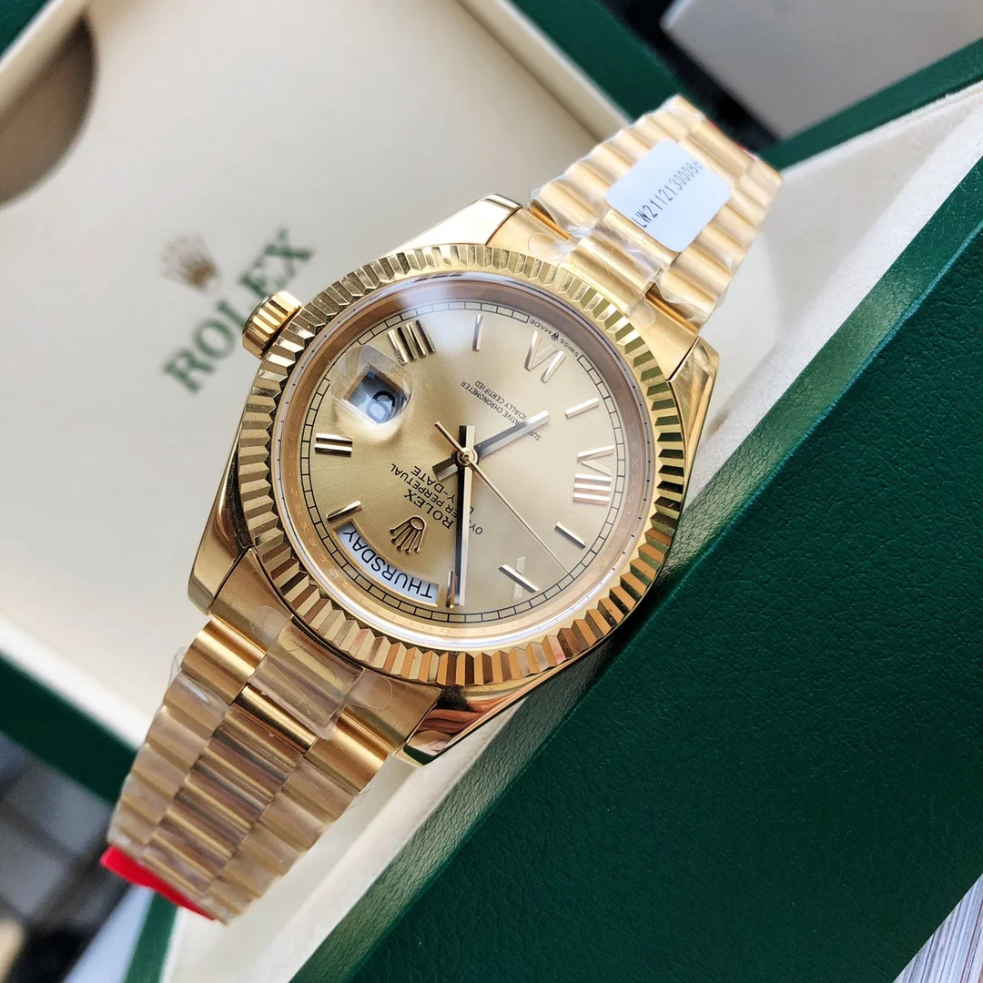 Rolex Datejust Rose Gold 41mm — photographed off the sweep
