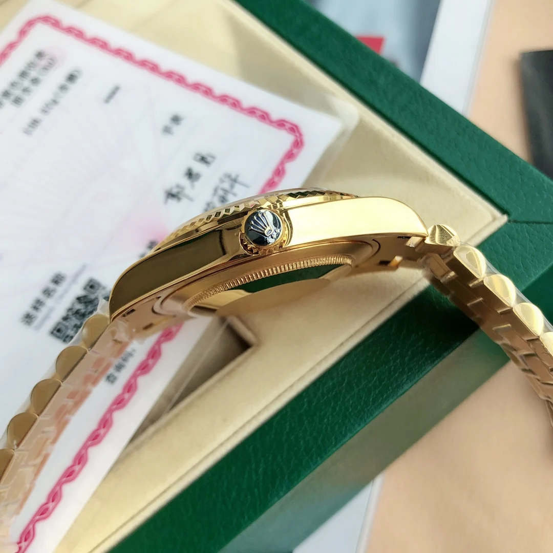 Rolex Datejust Rose Gold 41mm — photographed off the sweep