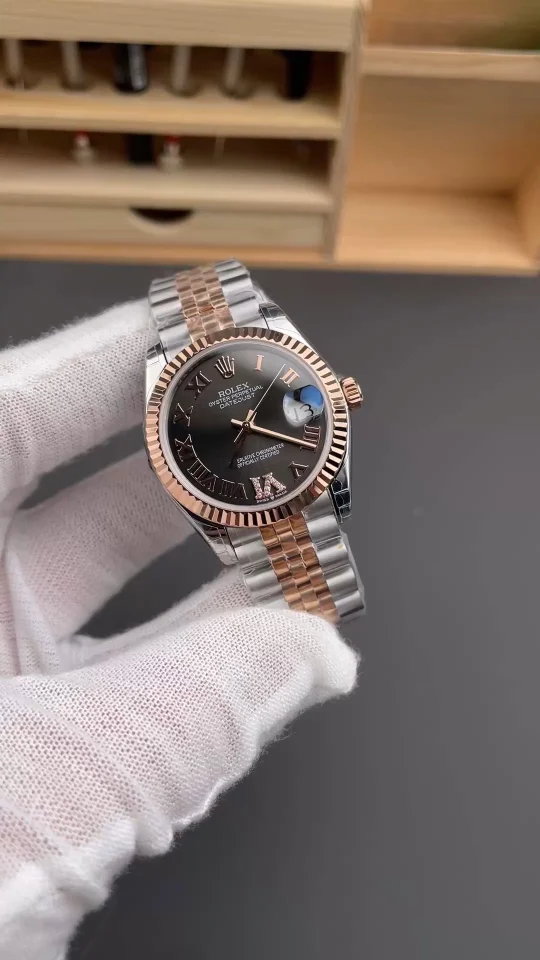 Rolex Datejust Rose Gold Brown Dial