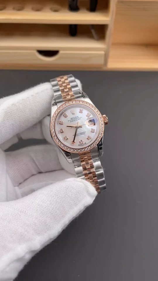Rolex Datejust Rose Gold Diamond-Set 28mm